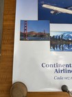 Vintage Continental Airlines Poster More   More Destinations Spanish 39x25   7