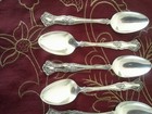 1847 Rogers Bros Vintage Grape Ten Silverplate Teaspoons 1904