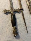 Lot Of Vintage Knights Of Columbus Ceremonial Sword Parts   Blades   Scabbards