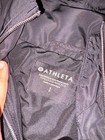 Athleta Black Hooded Windbreaker Jacket Women   s Size Small Lightweight Zip-up
