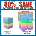 Microfiber Towels Bulk-400 Pack  Cleaning Cloths