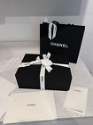 Magnetic Chanel Box Empty Gift Box 12    X 8    X 4    With Shopping Bag ribbon-flower