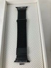 Platinum Magnetic Stainless Steel Mesh Band For Apple Watch 41mm 40mm 38mm Black