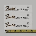Fender Jazz Bass Waterslide Guitar Neck Headstock Decals  set Of 3 