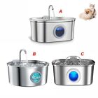 Pet Water Fountain 3 2l Automatic Cat Dog Drinking Water Bowl Stainless Steel