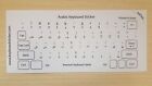 Arabic Keyboard Sticker Transparent Black Letters Best Quality  Printed In Korea