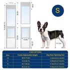 Naizea Dog Door For Sliding Glass Door 74 8  -80 7   Height   Lock For Renters