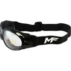 3 Mf Vulcan Motorcycle Goggles Black Frames Clear Driving Mirror Smoke Lens