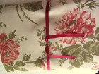 Vintage Westpoint Stevens Shabby Chic Cabbage Roses Floral King Flat Sheet