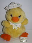 Dan Dee Soft Expressions Easter Sailor Hat Duck 12  Chick Yellow Plush Soft Toy