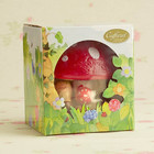 Caffarel Mushroom Chocolate 9-piece Glass Jar     Best Before 10 31 2026