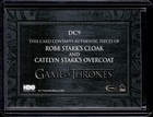 2025 Game Of Thrones  The Great Houses Robb Stark   Catelyn Stark Dual Relics