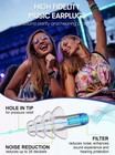 Concert Ear Plugs  2 Pairs Adults Soft Silicone Reusable High Fidelity Musician