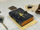 Grimoire Leather Journal Recipe Notebook Blank Spell Book Of Shadows