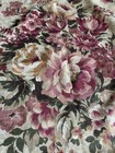 Custom Vintage Barkcloth Cabbage Rose Floral Stripe Euro Pillow Covers Elegant 