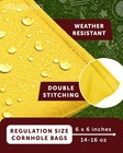 Weather Resistant Cornhole Bean Bags Set Of 8 - Regulation Size   Weight - 4 Yel