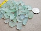 Genuine Pure Beach Sea Glass Surf Tumbled Seafoam Light Green Foam Small V03