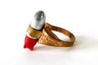 Vintage 1947 Lone Ranger Atomic Bomb Ring Kix Cereal Premium Spinthariscope