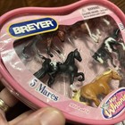 Breyer Mini Whinnies Horses 5 Mares New In Package 300143  Pink Zip Heart