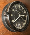 Rare 8 1 2    Dial Chelsea Ships Nautical Wall Clock Black Dial Second Sweep Hand