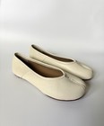Maison Margiela Tabi Ballet Flats Black Leather Women s Eu 38 Us 8 Slip On