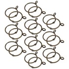  20 Pcs Curtain Ring Metal Drapery Rings Window Openable With Clips