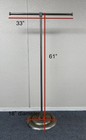 Vtg 1930-50s Darling 61  Art Deco T-bar Garment Clothing Store Rack W  Base Usa