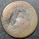 1795 Liberty Cap Large Cent 1c Plain Edge Copper Coin Vf Details
