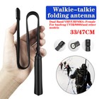 Foldable Cs Tactical Antenna Sma-female Dual Band Vhf Uhf 144 430mhz For Baofeng