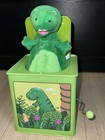 Jack Rabbit Creations T-rex Dinosaur Jack In The Box Musical Tin Toy Pop Weasel