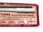 Vintage Craftsman Tools 12    Ratcheting Chain Wrench  4    Capacity  Usa  Nos 