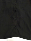 Womens Black Long Sleeve Button Down Lacy Back Blouse Dress Shirt Sz L