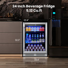 Pre-owned Beverage Cooler Refrigerators Glass Door  Adjustable Shelves  140 Cans
