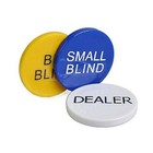 Smartdealspro 3pcs Small Blind  Big Blind And Dealer Poker Buttons