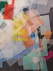 Plastic Canvas Lot B - Mixed Scraps Hundreds Of Pieces Huge Variety Assortment