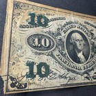 1863 Mint Ink Fractional Postage Currency 10 Cent Note High Quality