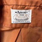 Vintage 70s 80s Arrow Decton Dress Shirt Men 15 5 Orange Long Sleeve Classic Fit