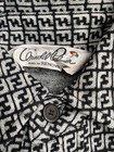 Vintage Mens 70 s Mod Dagger Collar Fitted Grey Pull Over Long Sleeve Shirt 36 