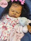 19 Inch Reborn Baby Doll African American Girl Realistic Silicone Vinyl
