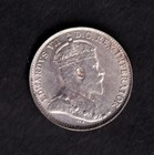 Canada 1909 5c Five Cent Silver Coin King Edward Vii Au Maple Leaves  925 Silver