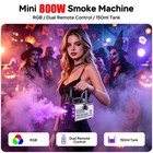 800w Led Rgb Smoke Fog Machine W remote Dj Party Stage Fogger Smoker Halloween