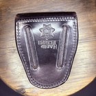 Bianchi Leather Handcuff Case Black Basket Weave  35pvh Hidden Snap
