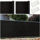 6x100ft Outdoor Privacy Fence Screen With Cable Ties Black Mesh Panel For Patio