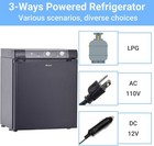 Smad 3 Way 12v 110v gas Silent Rv Refrigerator Fridge Camper Cabin Absorption