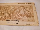 Vintage Craftaid Leather Template No  2900 Billfold Pattern Horse Pine Pattern 