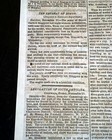 Rare Confederate Charleston Battle Of Missionary Ridge 1863 Civil War Newspaper 