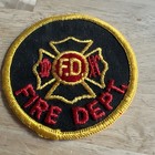 Fire Department Patch Vintage Sew On 
