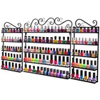 3-in-1 Wall Mount Nail Polish Rack Organizer - 5 Tier Display Shelf For 200 Bott