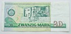 1975 East German 20 Mark Note - Germany Twenty Mark Banknote - Free Shipping