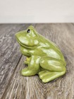 Mini Ceramic Sitting Frog Garden Pottery Decor